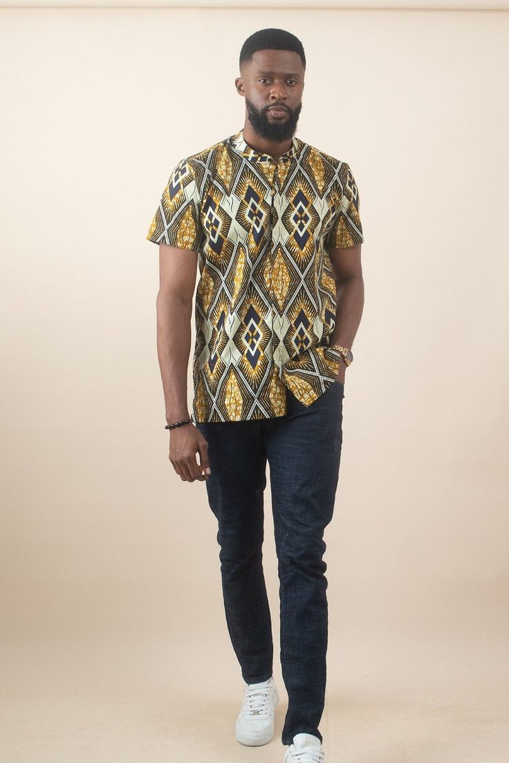 Ankara Top For Men