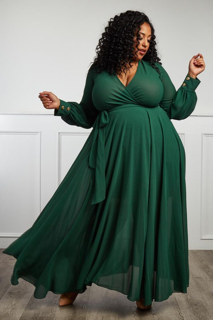 Long Dress Styles for Big Tummy Mothers 