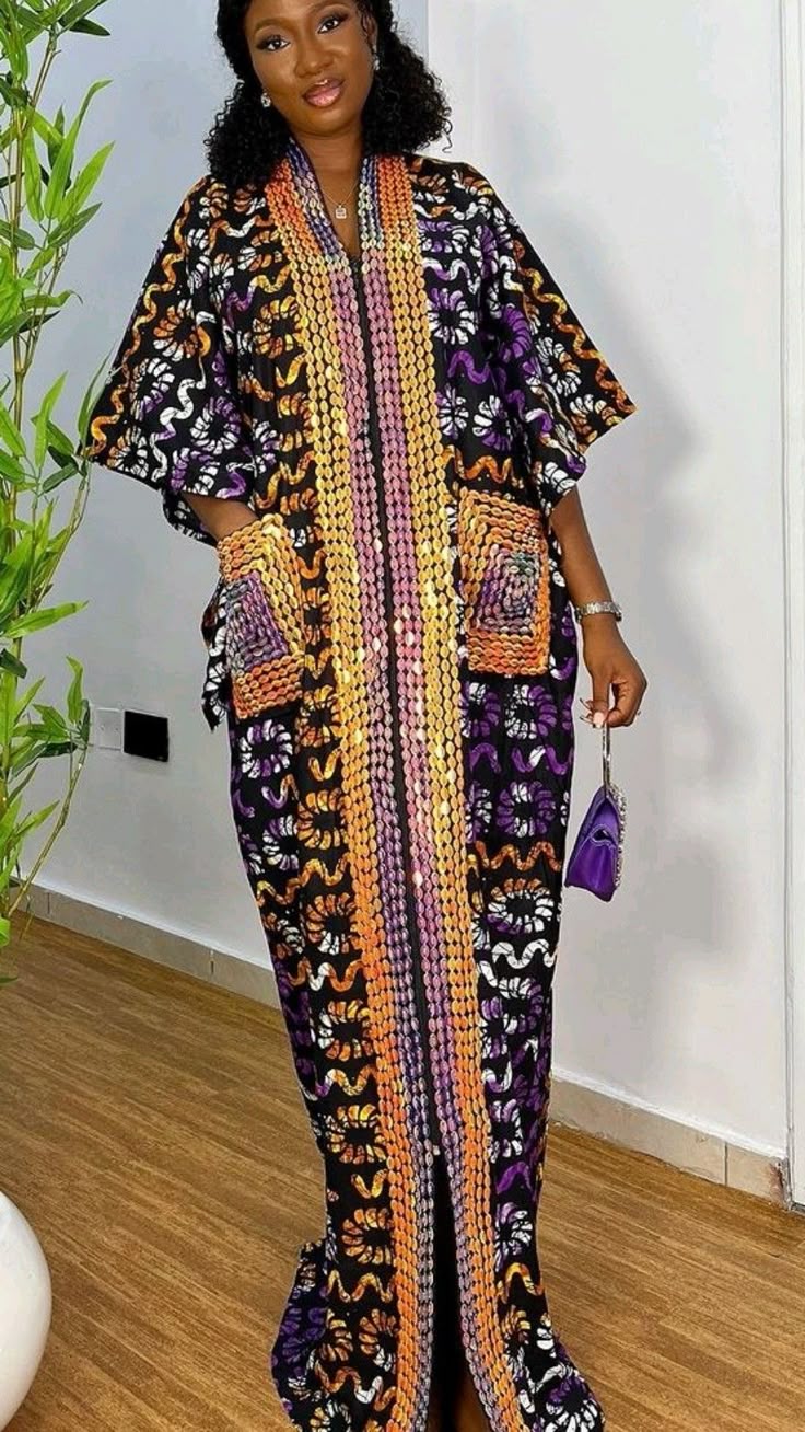 Long Adire Gown Ideas 