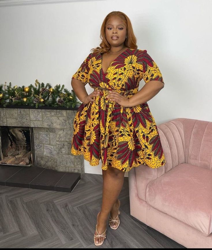 Short Dress Styles for Big Tummy Ladies 