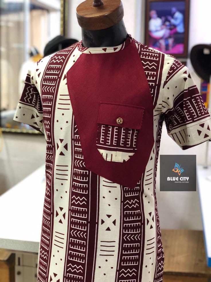 Ankara Top For Men