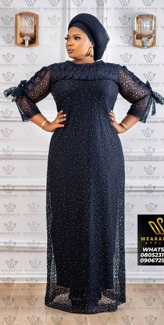Long Dress Styles for Big Tummy Mothers 