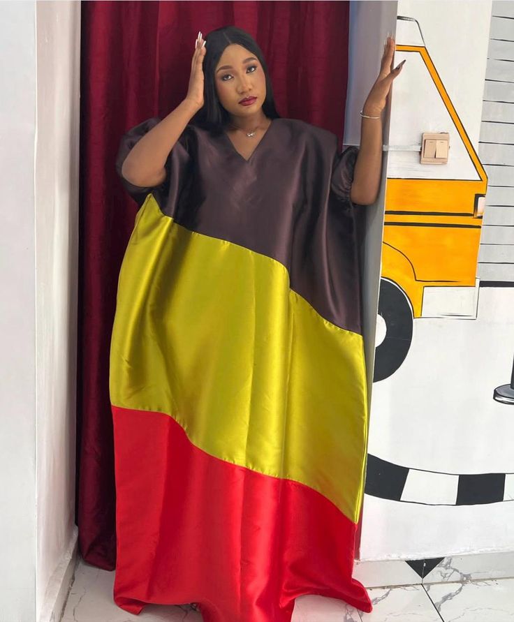 Simple Mikado Bubu Gown Styles for Ladies