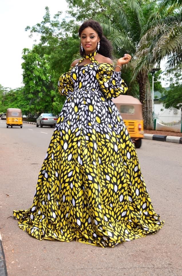 Ankara Flay Gown Ideas for Pregnancy 