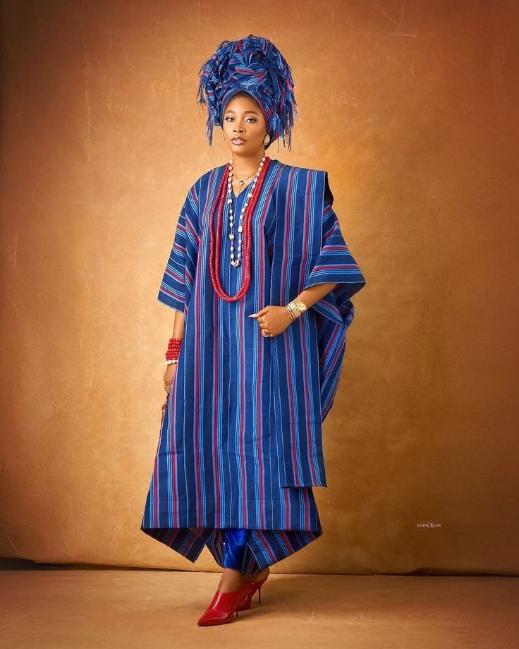 Latest Agbada Styles for Ladies 