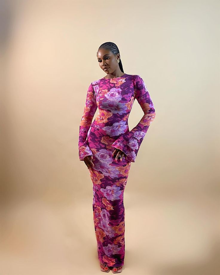 Flowered Lycra Material Styles 