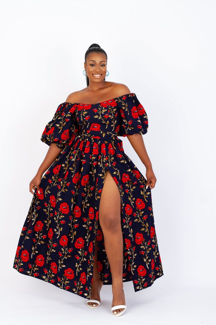 Flay Gown with Off ShoulderÂ