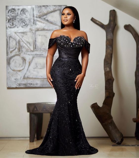 Long Black Dinner Dresses 