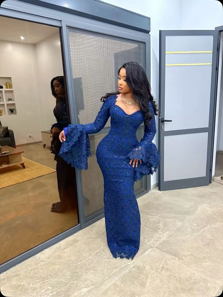 Bodycon Gowns with Sleeves 