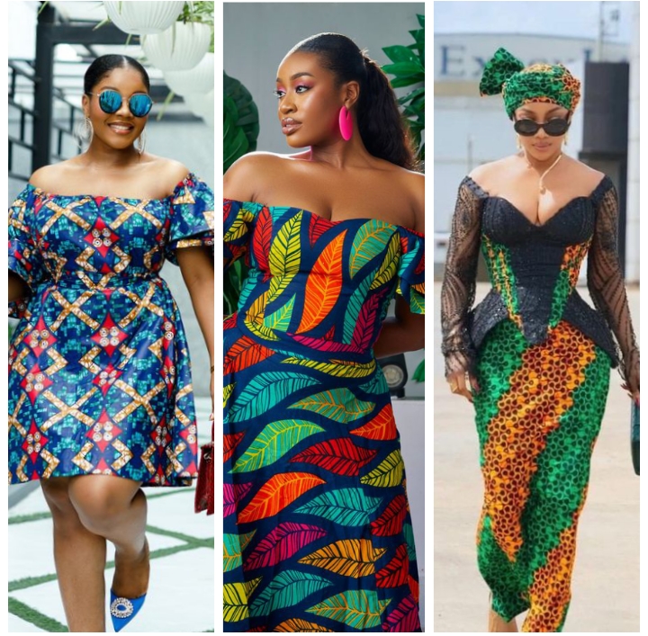 Off Shoulder Ankara Dress Styles