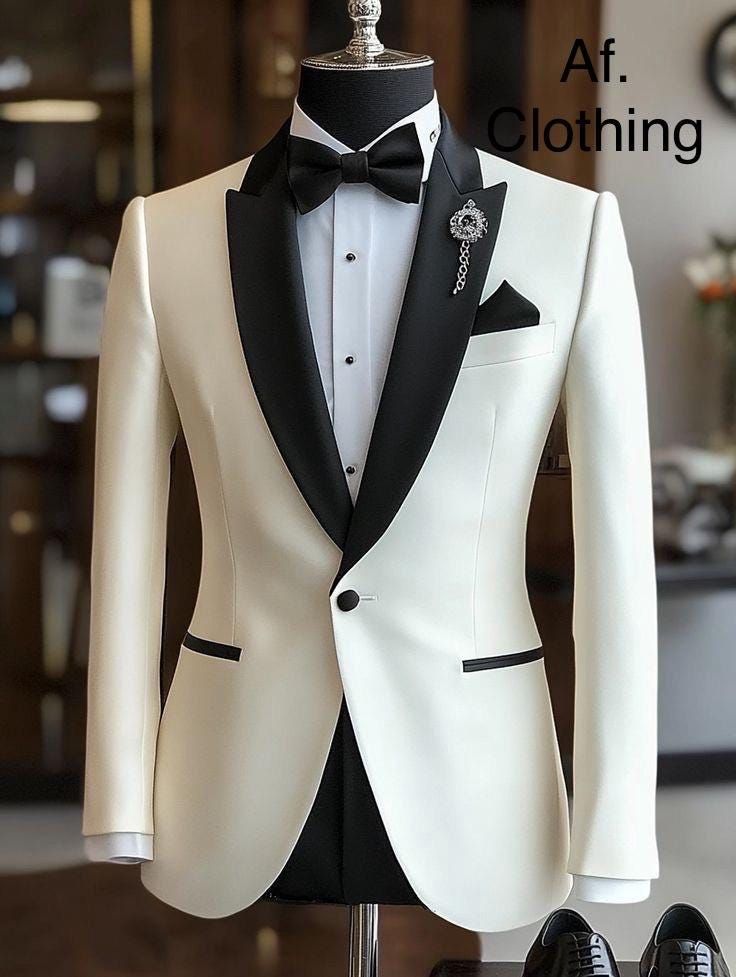 White Wedding Suit for GroomÂ