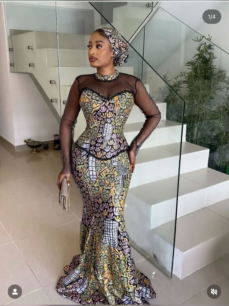 Ankara Aso Ebi Styles for Slim LadiesÂ