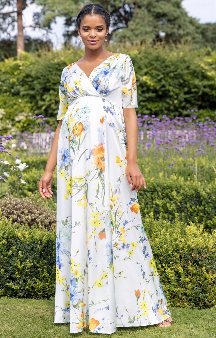 Beautiful Chiffon Maternity Gown IdeasÂ