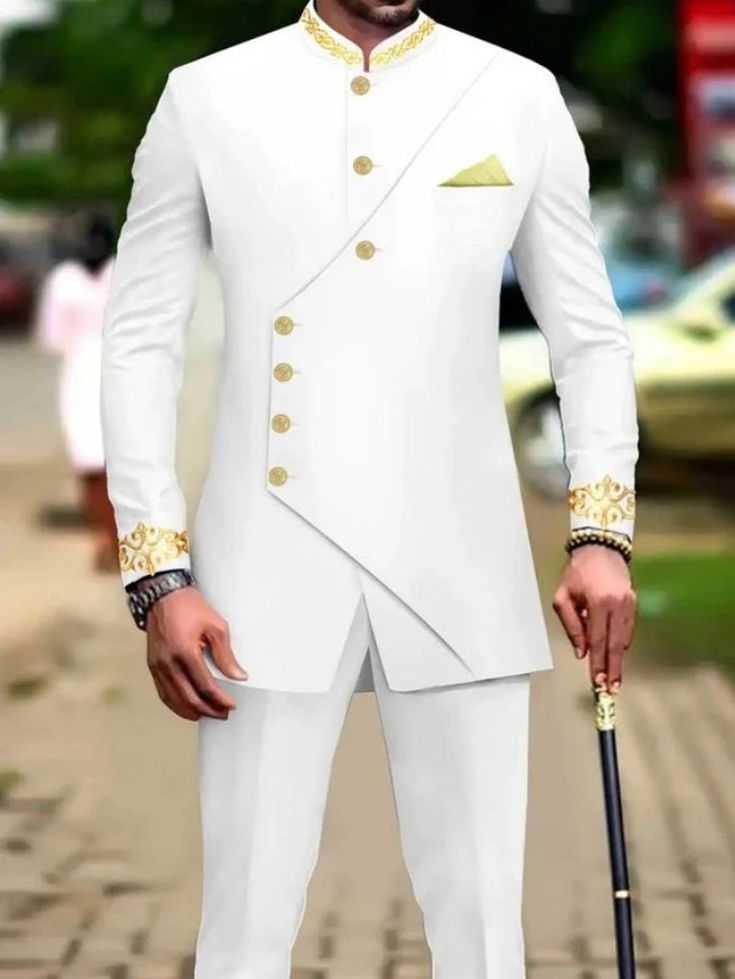 White Wedding Suit for GroomÂ