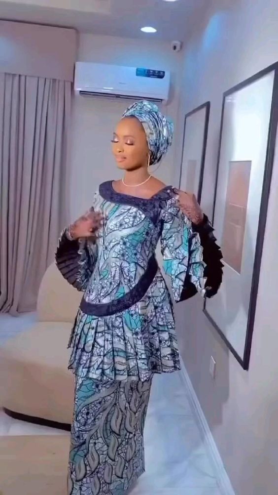 HAUSA Ankara Skirt and Blouse StylesÂ