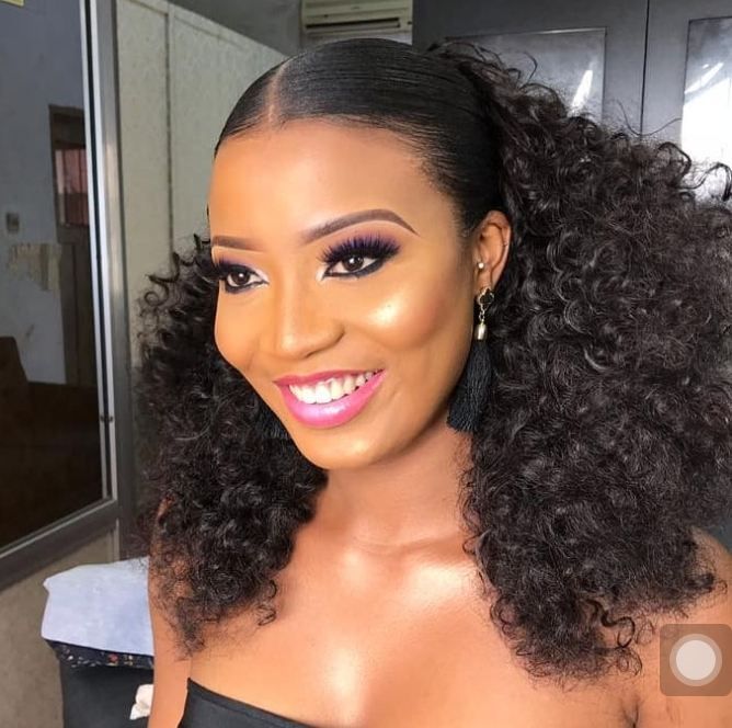 Simple Packing Gel Styles for Round Face in Nigeria 