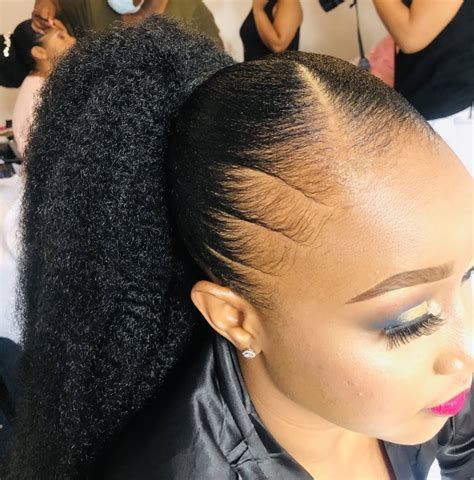 Simple Packing Gel Styles for Round Face in Nigeria 